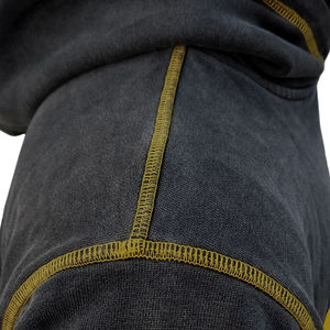 Sudadera con capucha desgastada informal para hombre, Jersey Vintage, efecto lavado de algodón para estampado de hojaldre, punto de contraste, bordado con capucha - Product Image 5