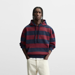 Sudadera con capucha Color sólido Terciopelo Sudadera con capucha Invierno Poliéster/Algodón Liso teñido ODM Sudadera con capucha para hombres - Product Image 5