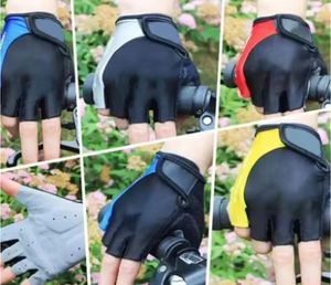 Guantes de ciclismo sin dedos unisex de alta calidad, diseño antisudor con correa de muñeca ajustable - Product Image 5