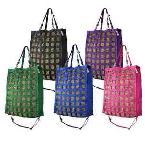 New Large Size Nylon Horse Hay Slow Feed <b>Bag</b> Eco Friendly Heavy Duty Feeding Tote With Front <b>Divider</b> For Stable Use - Product Image 5