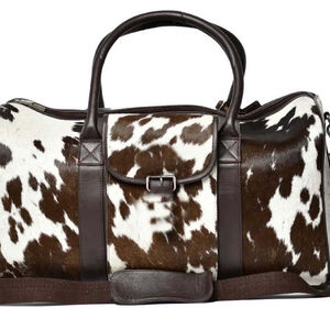 Sac de voyage en cuir véritable de qualité supérieure, fabriqué en usine, sac de sport de luxe fait à la main, sac de voyage durable en polyester - Product Image 4