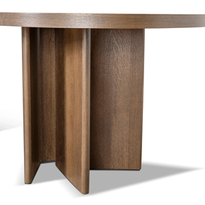 Table à manger ovale en bois de teck naturel Terrasse extérieure Patio Meubles de jardin-Jihan - Product Image 5