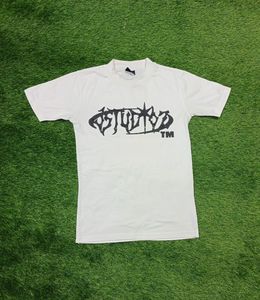 2025 camiseta de gran tamaño con hombros caídos para hombre, de alta calidad 100% de algodón, dobladillo curvo de color personalizado, ropa de calle informal sólida básica - Product Image 2