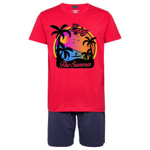 Conjunto corto de Camiseta con cuello en V de talla grande de alta calidad para hombre 2025 ropa de calle personalizada conjuntos de pantalones cortos bordados de estilo callejero - Product Image 4