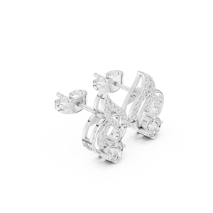 Fashion Trendy Minimalist Pin Oval Designer Unique Zircon 925 <b>Sterling</b> <b>Silver</b> <b>Earring</b> Fine Jewelry <b>Hoop</b> <b>Earrings</b> Set for Girls - Product Image 3