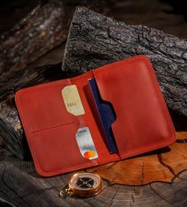 Portefeuille de passeport de voyage en cuir vintage minimaliste avec blocage RFID, PTH-0094 de poche à monnaie - Product Image 1