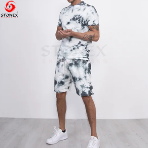 ชุดวอร์มผ้าหนาสำหรับผู้ชายชุดวอร์มผ้าฝ้ายกางเกงขาสั้นชุดวอร์มสำหรับฤดูร้อนโลโก้ออกแบบได้ตามที่ต้องการ - Product Image 5