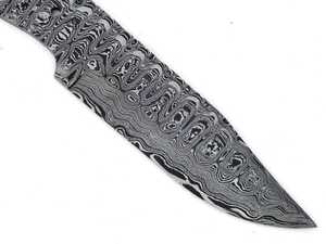 Cuchillo de caza de Damasco hecho a mano para acampar al aire libre, nuevo diseño, Funda de cuero de línea negra, cuchillo de bolsillo OEM personalizable - Product Image 2