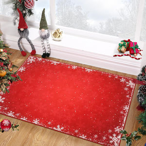 Jupe de sapin de Noël lavable réutilisable en tissu épais et doux, design rond pour couvrir la base du sapin de Noël, accessoire festif d'intérieur - Product Image 5