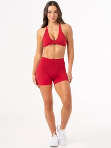 2025 personnalisé été taille basse femmes course Gym Fitness sport dos profond V Shorts Scrunch bout à bout taille haute Yoga Shorts - Product Image 2