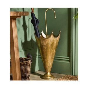 Porte-parapluie en métal de qualité supérieure pour centre commercial, couleur argent et noir, design frais, support de rangement pour parapluie - Product Image 6