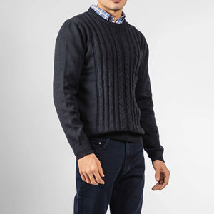 Suéter de Punto Holgado para Hombre, Transpirable, de Cuello Redondo, Informal, de Manga Larga, para Calle, Invierno, Personalizable - Product Image 4