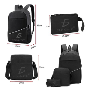 3-Piece Detachable <b>Strap</b> <b>Backpack</b> Set Water-Resistant Polyester Lining to Protect Your Luggage on Travels - Product Image 3