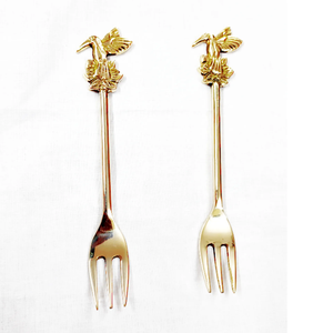 Tenedor de latón Cuchara con mango de mariposa Restaurante Cucharas de cena de plata baratas Tenedores y cuchillo de alta calidad - Product Image 4