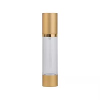Vente en gros Or mat 10ml 30ml Bouteilles à pompe sans air de luxe pour les soins de la peau