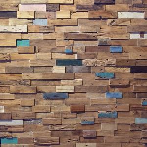 Panel de Pared Encastrable de Madera Maciza Moderna y Auténtica, Patrón Geométrico, Color Desvanecido, para Detalles Interiores Artísticos y Alegres - Product Image 5