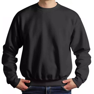 Casual Sublimation Long Sleeve Sweatshirts 100% Cotton 220GSM Men's Long Sleeve Shirts Hoodie Embroidered Logo - Product Image 5