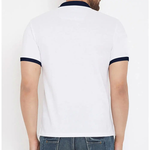 Polos personalizados de algodón orgánico para hombre 100% con logotipo bordado, Camiseta de piqué suave de verano, ropa informal transpirable de alta calidad - Product Image 4