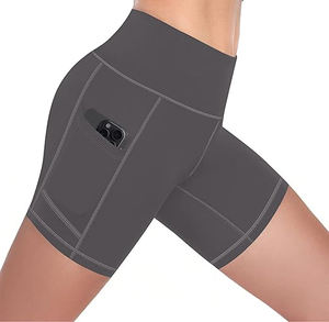 Pantalones cortos y mallas sexys de compresión de fitness personalizados con estampado sublimado personalizado, sin costuras, cintura alta - Product Image 4