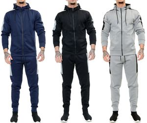 Chándal con capucha ajustado y respetuoso con el medio ambiente para hombre, ropa deportiva transpirable para gimnasio, conjuntos de maternidad de talla grande para invierno - Product Image 1