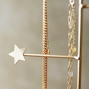 Soporte de Metal para joyería, collar dorado para almacenamiento de collares, pulsera y pendientes, para tienda casera, hecho en la india, 2023 - Product Image 2