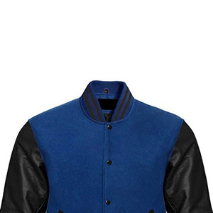 Vestes universitaires chaudes d'hiver en cuir PU avec manches brodées, style logo, fabricants pour les marques de vêtements, veste imperméable personnalisée - Product Image 3