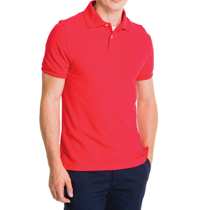 Camiseta de Golf de Alta Calidad para Hombre, con Logotipo Personalizado, Talla Grande, Manga Corta, Color Sólido, Tejida, 100% Algodón, Transpirable, con Bolsillo, Estilo Casual - Product Image 1