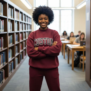 Ropa Deportiva Unisex de Invierno, Transpirable, con Cordón Ajustable, Personalizable, de 2 Piezas, Estilo Urbano, para Gimnasio y Fitness - Product Image 3