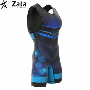 Medias profesionales de lucha libre para hombres, servicio personalizado OEM, Spandex frontal elástico/poliéster, ropa transpirable para artes marciales - Product Image 6