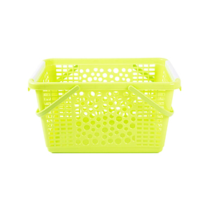 Cesta de Almacenamiento Premium con Tapa Abierta y Asas Plegables, Cesta Multiusos de Plástico para Frutas y Verduras para Supermercado - Product Image 2
