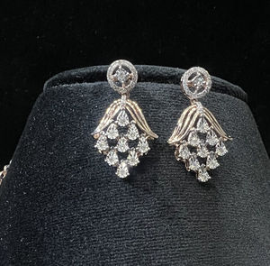 14K <b>Gold</b> Natural Diamond Round Brilliant Cut Necklace <b>Set</b> for Women Third Party Certified Elegant & Luxurious <b>Jewelry</b> Design - Product Image 6