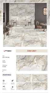 กระเบื้องพอร์ซเลนขัดเงาดิจิตอล60X120CM พรีเมี่ยมจากอินเดียกันรอยเปื้อนทนทานสำหรับอพาร์ทเมนท์ - Product Image 2