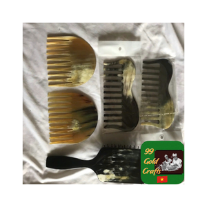 Peine de cuerno de Búfalo, peine de pelo fuerte pulido hecho a mano, peine de barba duradero, Material de cuerno Natural para negocios al por mayor y al por menor - Product Image 6
