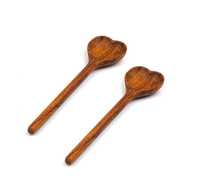 SAMI HANDICRAFT Juego de Cubiertos de Madera Duraderos de Alta Calidad, Cuchara, Tenedor, Palillos, Tamaño y Logotipo Personalizables, Naturales y Sostenibles