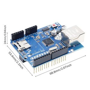 W5100 Ethernet Shield Clone pour Arduino avec emplacement pour carte SD - Product Image 4