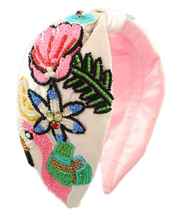 Accesorios para el Cabello de Lujo con Cuentas y Bordado Floral Multicolor, Diademas con Cuentas para Mujer, Diademas con Lentejuelas - Product Image 5