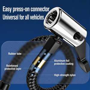 Portable Car Jump Starter with Digital Tire Inflator Wireless Air Compressor LED <b>Light</b> 4000mAh 6000mAh for Vehicle Emergency - Product Image 2