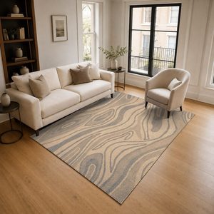 <b>RUGS</b> DEPOT LXDP-0669 Wholesale Beige Brown Modern Vintage Digital Printed Machine Washable Chenille Area <b>Rug</b> <b>Non</b> <b>Slip</b> - Product Image 2