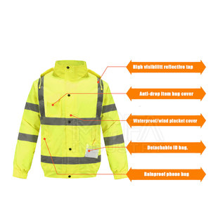 Veste de sécurité réfléchissante haute visibilité Veste de sécurité imperméable et respirante pour vêtements de travail à vendre - Product Image 6