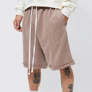 Customized Plus Size Men Sweat <b>Short</b> <b>Fleece</b> <b>Shorts</b> With Custom Logo Blank Long <b>Shorts</b> For Men - Product Image 1