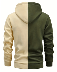 2024 Pakistan fait nouvelle mode à capuche rue à manches longues hommes sweats à capuche couleur unie à capuche décontracté polaire hauts blanc hommes sweats à capuche - Product Image 2