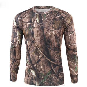 Venta al por mayor de poliéster de rendimiento personalizado transpirable camisa de caza de manga larga para ropa de caza - Product Image 5