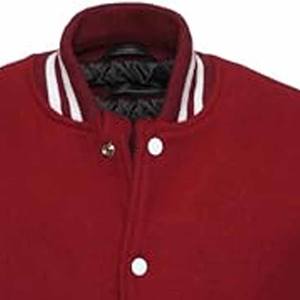 Solid Color Letterman Winter Men Jacket Bulk Quantity Good Stitched Hot Selling Men Varsity Jacket - Product Image 2