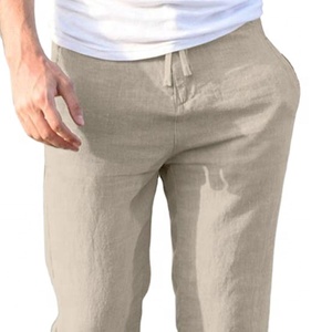 Pantalon de jogging décontracté pour homme, coupe ajustée, taille mi-haute, en tissu de laine pour l'automne et l'hiver, avec étiquettes personnalisées et logo privé - Product Image 3