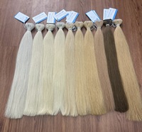 Seluruh penjualan harga pabrik kain rambut Rusia kutikula menyelaraskan Remy Virgin rambut pakan ganda ekstensi rambut manusia pakan Genius