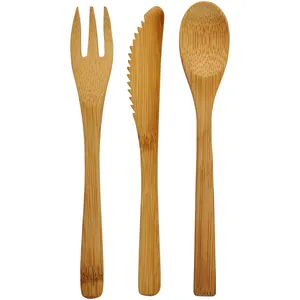 Juego de Cubiertos Ecológicos de Bambú Celuk para Utensilios de Camping al Aire Libre - Product Image 5