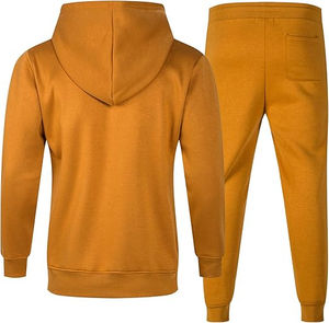 Chándales ajustados sueltos lisos para hombre de estilo informal cómodo logotipo personalizado chándales superventas conjunto de dos piezas para hombre - Product Image 2