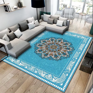 Tapis en peluche polyester à motif médaillon personnalisé avec base antidérapante, tapis en PVC facile à nettoyer pour les propriétaires d'animaux - Product Image 6