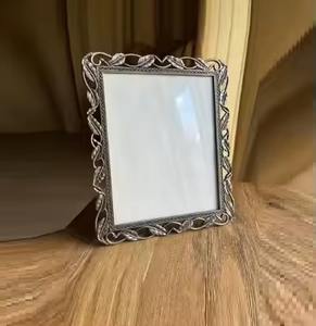 Metal Photo <b>Frame</b> for Living Space Decor Anniversary & Special Occasions Gifting Luxury <b>Chrome</b> Finished <b>Frames</b> - Product Image 2