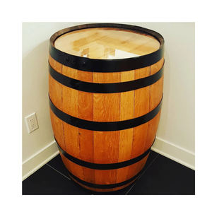 El mejor precio para el nuevo barril de madera de 200L con anillo de borde negro Acabado de laca Tambor de tequila rehabilitado Cubo de capacidad de 2L para cerveza - Product Image 2